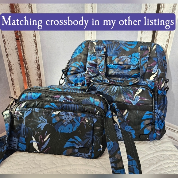 Retails At $130 Lug Canter Backpack In Botanical Blue - EUC - Picture 12 of 12